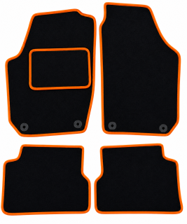 ŠTANDARD textilní autokoberce ŠKODA FABIA II (2007-2014), oranžové