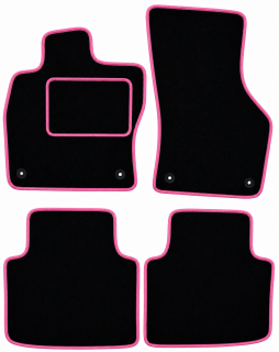ŠTANDARD textilní autokoberce ŠKODA SUPERB III (2015-2023), růžové
