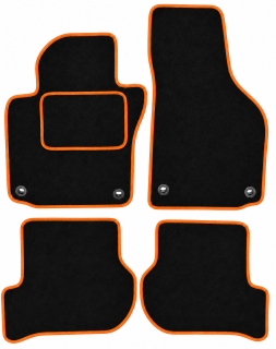 ŠTANDARD textilní autokoberce VW GOLF V (2003-2008), oranžové
