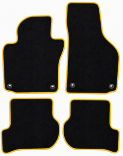PREMIUM textilní autokoberce VW GOLF V (2003-2008), žluté