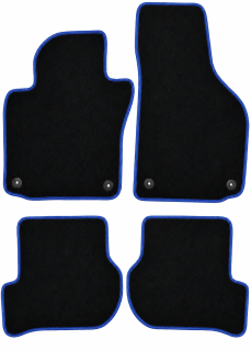 PREMIUM textilní autokoberce VW GOLF VI (2008-2013), modré