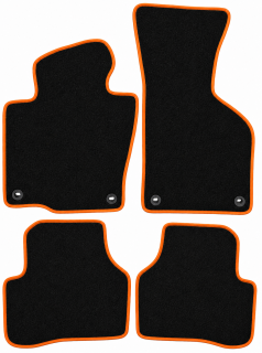PREMIUM textilní autokoberce VW PASSAT B6 (2005-2010), oranžové