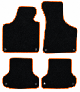 PREMIUM textilní autokoberce AUDI A3  8P (2003-2013), oranžové