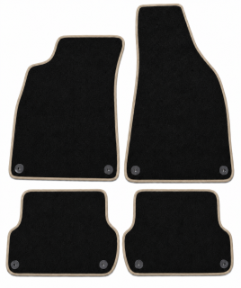 PREMIUM textilní autokoberce AUDI A4 (B6,B7) (2001-2007), béžové