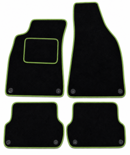 ŠTANDARD textilní autokoberce AUDI A4 (B6,B7) (2001-2007), zelené