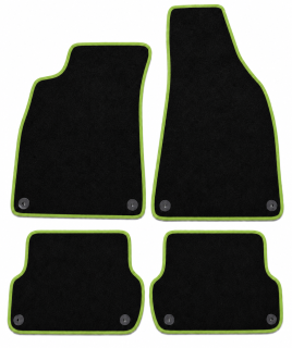 PREMIUM textilní autokoberce AUDI A4 (B6,B7) (2001-2007), zelené