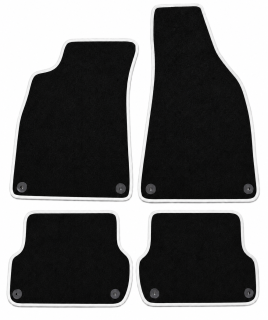 PREMIUM textilní autokoberce AUDI A4 (B6,B7) (2001-2007), bílé