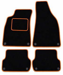 ŠTANDARD textilní autokoberce AUDI A4 (B6,B7) (2001-2007), oranžové
