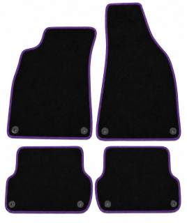 PREMIUM textilní autokoberce AUDI A4 (B6,B7) (2001-2007), fialové