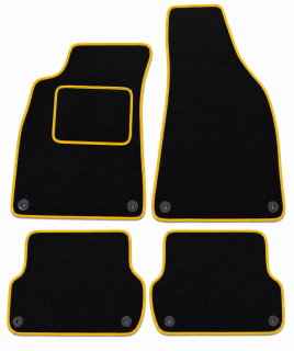 ŠTANDARD textilní autokoberce AUDI A4 (B6,B7) (2001-2007), žluté