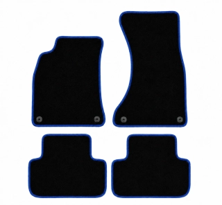 PREMIUM textilní autokoberce AUDI A4 (B8) (2007-2015), modré