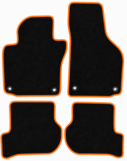 PREMIUM textilní autokoberce VW GOLF V (2003-2008), oranžové