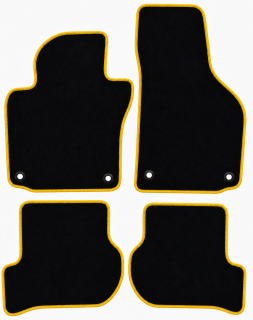 PREMIUM textilní autokoberce VW GOLF V (2003-2008), žluté