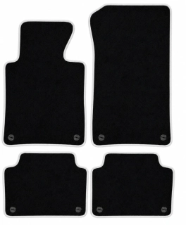 PREMIUM textilní autokoberce BMW 3 (E46) (1998-2005), bílé
