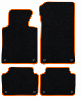PREMIUM textilní autokoberce BMW 3 (E46) (1998-2005), oranžové