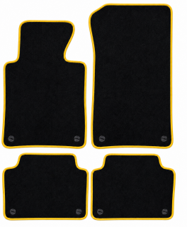 PREMIUM textilní autokoberce BMW 3 (E46) (1998-2005), žluté